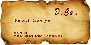 Derzsi Csongor névjegykártya